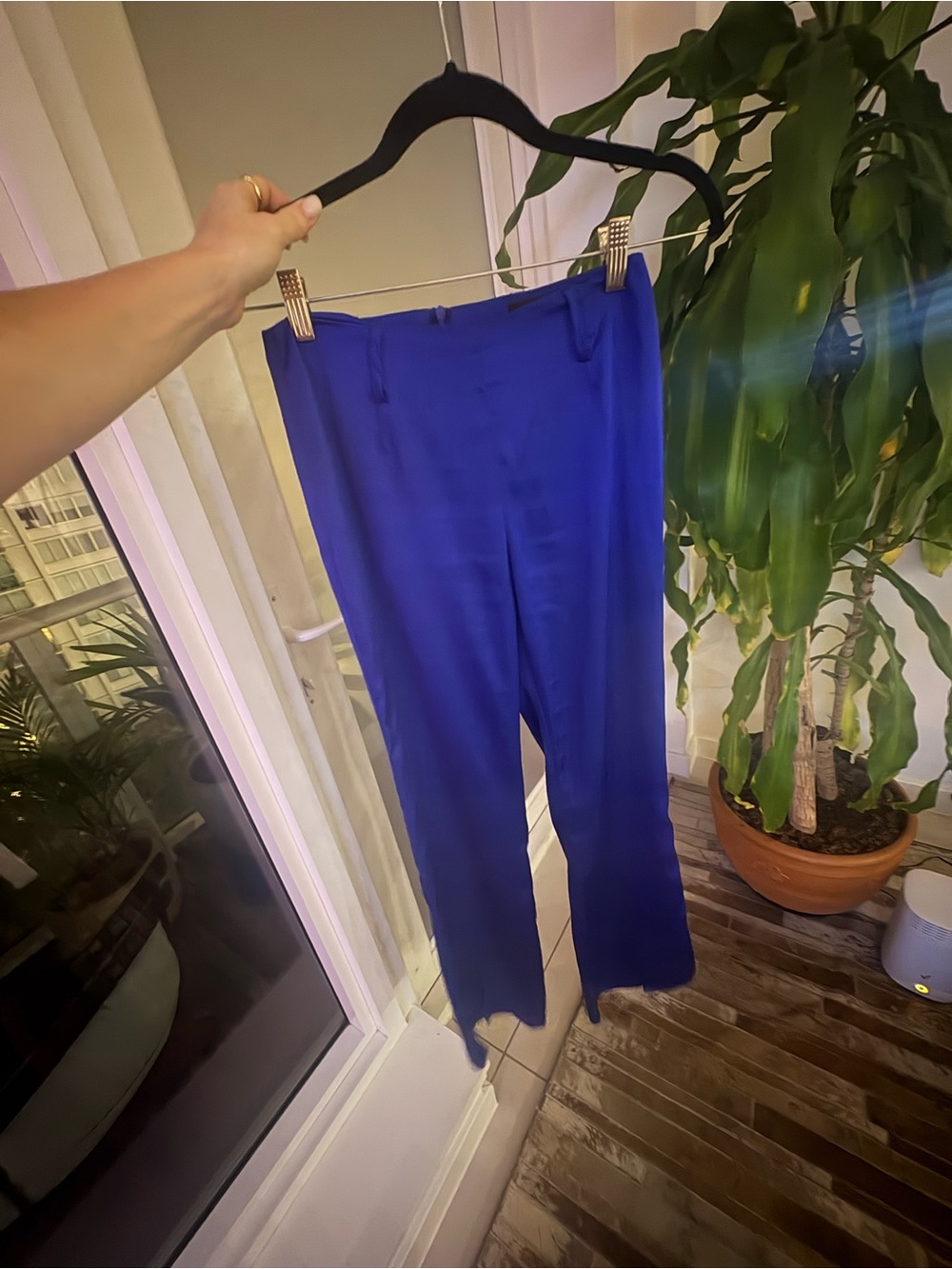 White Fox Boutique Royal Blue Straight Leg Trousers